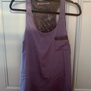 Navy/black racer back tank